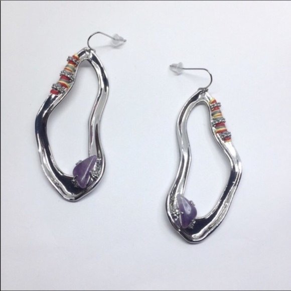 NWOT Alexis Bittar Silver Beads Drop Earrings - Picture 3 of 4